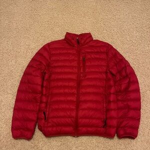 Men's Red Puffer Jacket